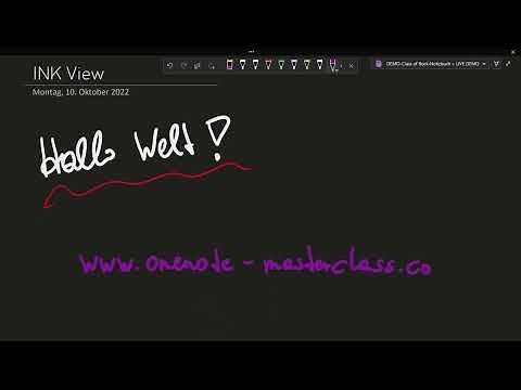 Stiftsymbolleiste in der OneNote App