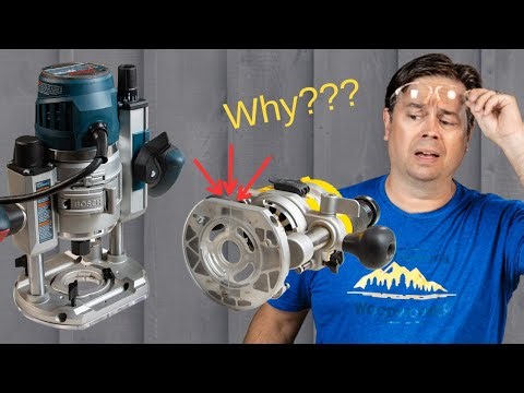 Round vs Flat Router Base Which is Better? Woodworking Tool Question for Routing a Straightedge