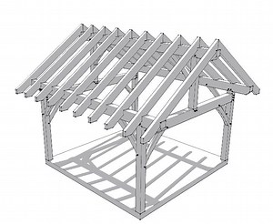 16x16 Timber Frame Plan