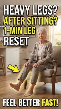 Heavy Legs After Sitting 7 Signs You Shouldn't Ignore #warning #seniors