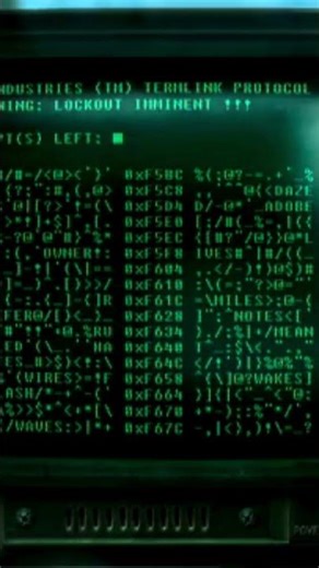 Hacking the Overseer's Terminal in Fallout 3 #shorts #fallout3