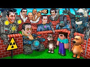 SURVIVAL MAZE of G-MAN SKIBIDI TOILET TITAN BOSS vs SPEAKER MAN TEAM & TV MAN in MINECRAFT animation
