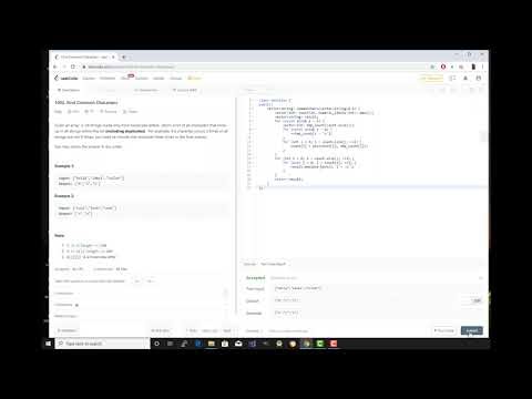 LeetCode Problem #1002 Find Common Characters