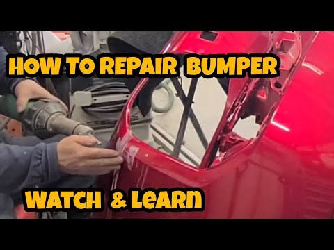HOw I repair Car bumper scratches, Crack. Watch & learn tutorial tips. #car #auto #automobile