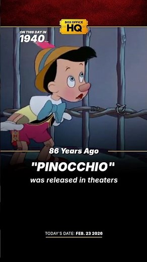 86 years ago “Pinocchio” was released in theaters!