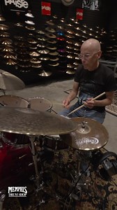 Bosphorus Cymbals artist Steve Hirsh jamming out in the Memphis Drum Shop Cymbal Vault. Featured in the video are the 13" Master Vintage Hats, 22" Black Pearl Ride, and 22" 1600 Era Ride Shop Bosphorus Cymbals at myCymbal.com #drums #drumshop #bosphoruscymbals #cymbals | Memphis Drum Shop & myCymbal.com