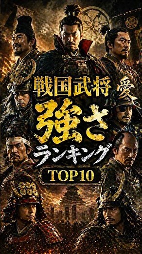 最強の戦国武将は誰？戦国武将の強さランキングTOP10【TOP10の中で一番長生きした武将は誰？】 #クイズ #ランキング #雑学 #勉強