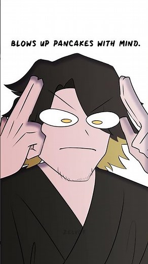 Blows Up Pancakes with Mind 🥞 Animated #shorts