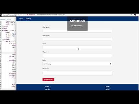 Advance Practical PHP Create Website and Contact Form - video 111