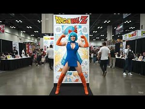 DBZ BULMA IN ACTION COSPLAY