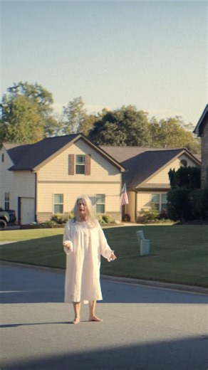 Creepy scene from alien zombie sci-fi horror