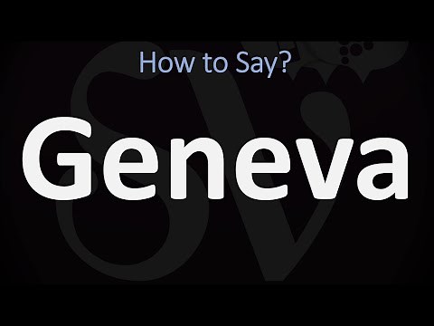 How to Pronounce Geneva? (CORRECTLY)