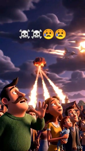 War Sky – Emotional War Story | 3D Pixar Style Animation | Message of Peace #shorts #news 😥