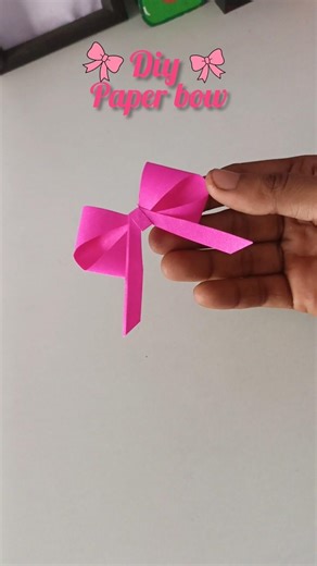 DIY Paper Bow 🎀 | Easy Handmade Gift Decoration #Shorts