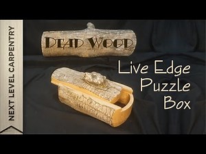 Making a Live Edge Log Box
