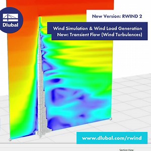 RWIND: Wind Simulation & Wind Load Generation Transient flow (wind...