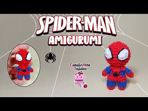 Spiderman mini amigurumi | CatalinArte Tejidos