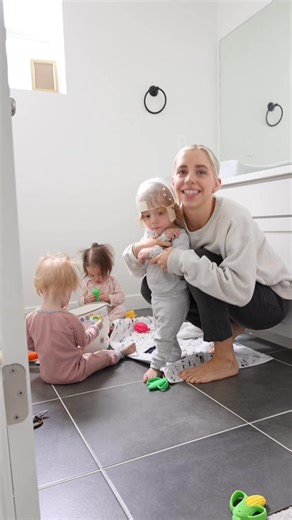 I have a confession… for the first year of the triplets life we all wore pajamas for basically the #toddlers #triplets #family | Pamela Bernstein