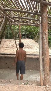 85K views · 1.1K reactions | 105 Days Building an Amazing Underground Mud Hut with a Grass Roof & Fire Pit in Swimming Pool | Primitive Unique Tool | Facebook