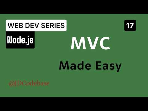 MVC Architecture in Node.js & Express | Model Controller Routes Explained for Beginners