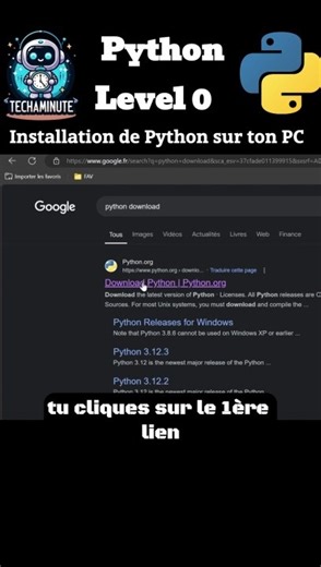 Apprendre à coder en python, installation de python