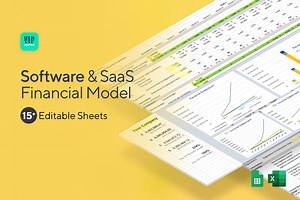SaaS & Software Financial Model Template – VIP Graphics