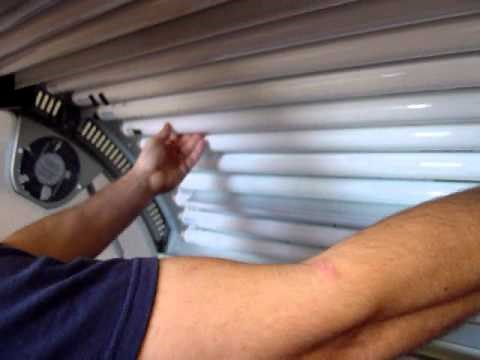 How to fix a Tanning bed : Lamp out