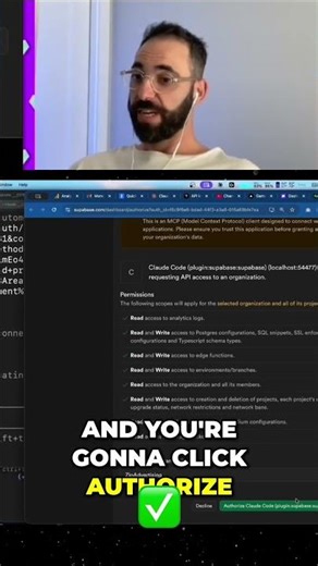 Supabase AUTHENTICATION Made EASY with Claude Code 🇦🇺 #shorts