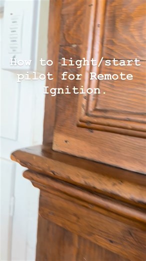 Fireplace 911 on Instagram: "How to turn on pilot on gas log set remote ignition?"