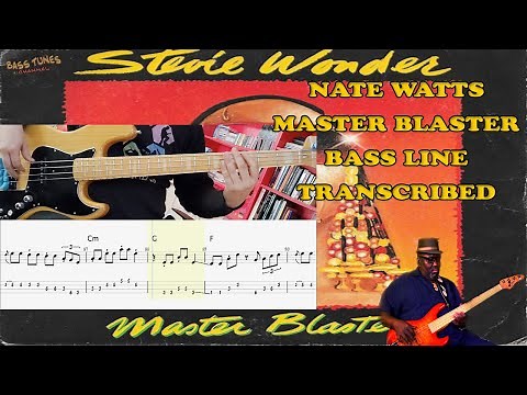 Stevie Wonder - Master Blaster (Jammin') BASS COVER with TABS and SHEET