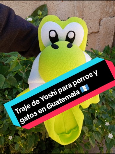 Traje de Yoshi para perros y gatos en Guatemala 🇬🇹