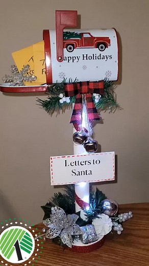 DIY Dollar Tree Christmas Mailbox Tutorial