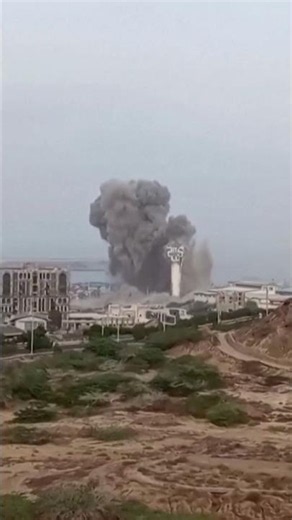 Loud Blast Heard as Massive Smoke Billows From Iran's Chabahar Port After US Strikes #shorts