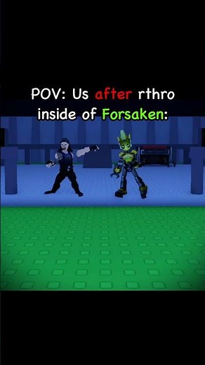Rthro in Forsaken is so peak 🔥 #roblox #forsaken