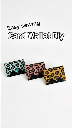 10-Minute Card Wallet DIY 💳 Quick Sewing Idea💡