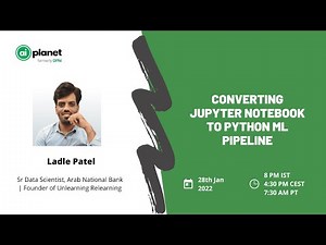 Converting Jupyter notebook to Python ML Pipeline
