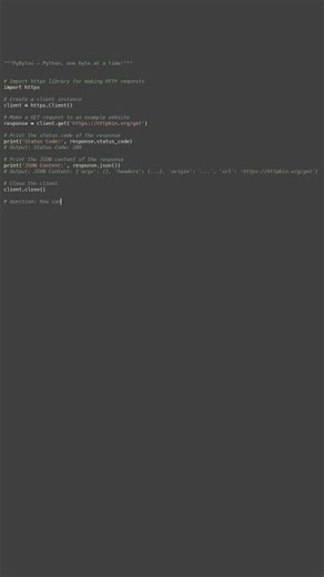 networking httpx basics #python #showcase