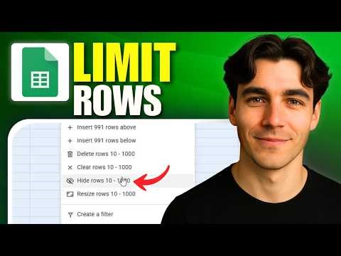 How To Limit Rows In Google Sheets (Tutorial 2026)