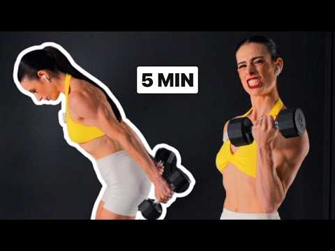 5 Minute Standing Arms Workout (Dumbbells Only)