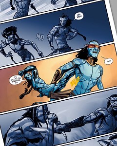Take a look at this action-packed scene from Avatar: The Next Shadow issue #2. | Avatar