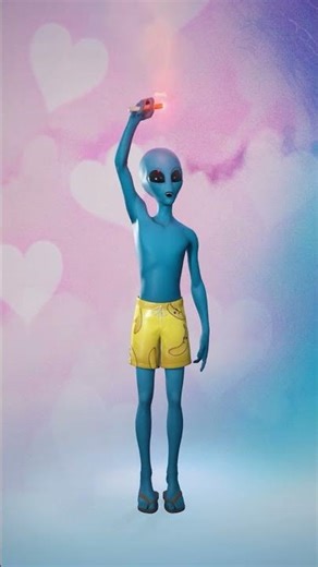 ET Alien Bill - Gesto Fortnite - Explosão de Amor