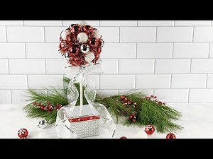 DIY Christmas Ball Topiary