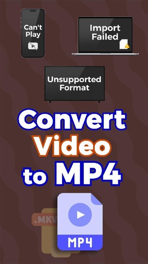 Convert ANY Video to MP4 in 30 Seconds — One Format Plays Everywhere #videoconverter #tech #anymp4