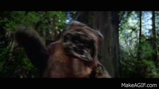 Star Wars - Return of the Jedi | Ewok Stone Sling on Make a GIF