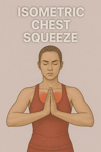 Isometric Chest Squeeze (Palms Together) | Ultimate Chest Activation#fitness #sports #motivation