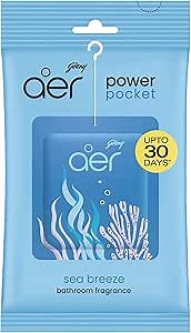 AER Power Pocket Seabreez Solid Gel Air Freshener for the Entire Home with Long Lasting Scent, Pack of 6