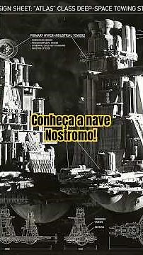 🚀👽A Nostromo, o rebocador espacial mais icônico do terror, como você nunca viu!
