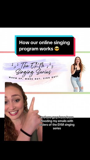 Want to improve your singing without even having to take private voice lessons?? Want to have guided warm ups on your phone, ready to use at all times? Want to learn how to sing specific styles and genres? This is the holiday gift you NEEEED 🎁🤭🎤 #ekmsingingseries #ekmvocalstudio #onlinesingingprogram #availablenow #greenscreen