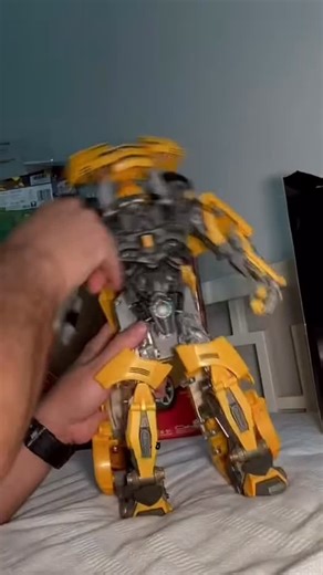 Rollin Out on Instagram: "Top reel Feb 2025 transformation of 2007 Ultimate Bumblebee #transformers #autobots #bumblebee #2025 #collection"