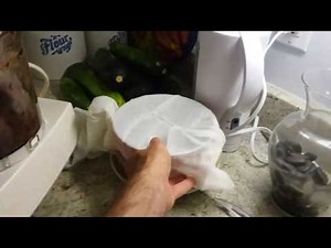 Homemade juice through cheesecloth 🍇